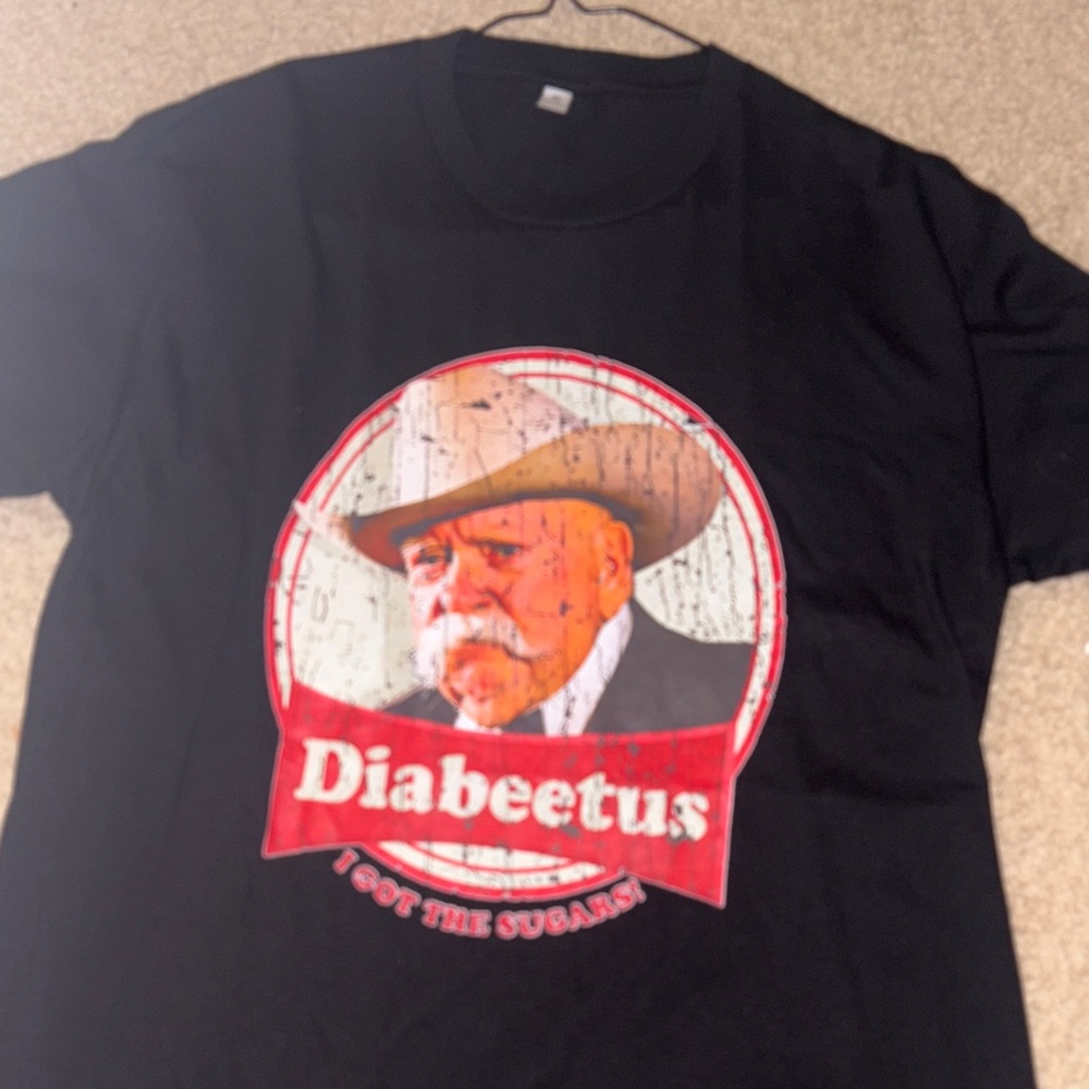 Diabeetus Black Graphic Tee